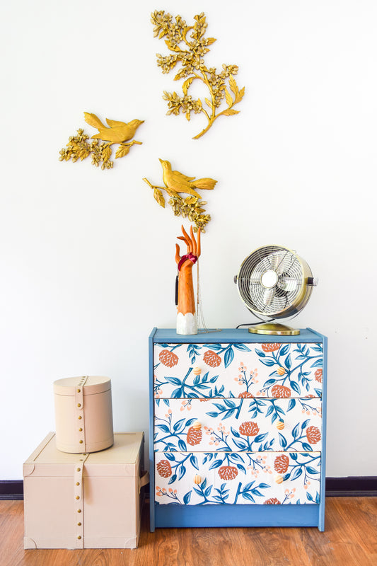 IKEA RAST Hack Decoupage with Milk Paint