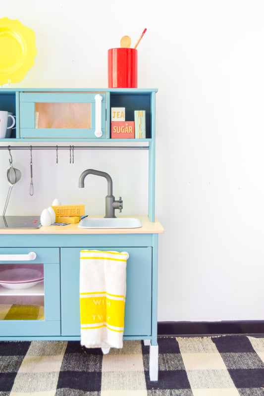 IKEA DUKTIG Kitchen Makeover Homestead House Milk Paint