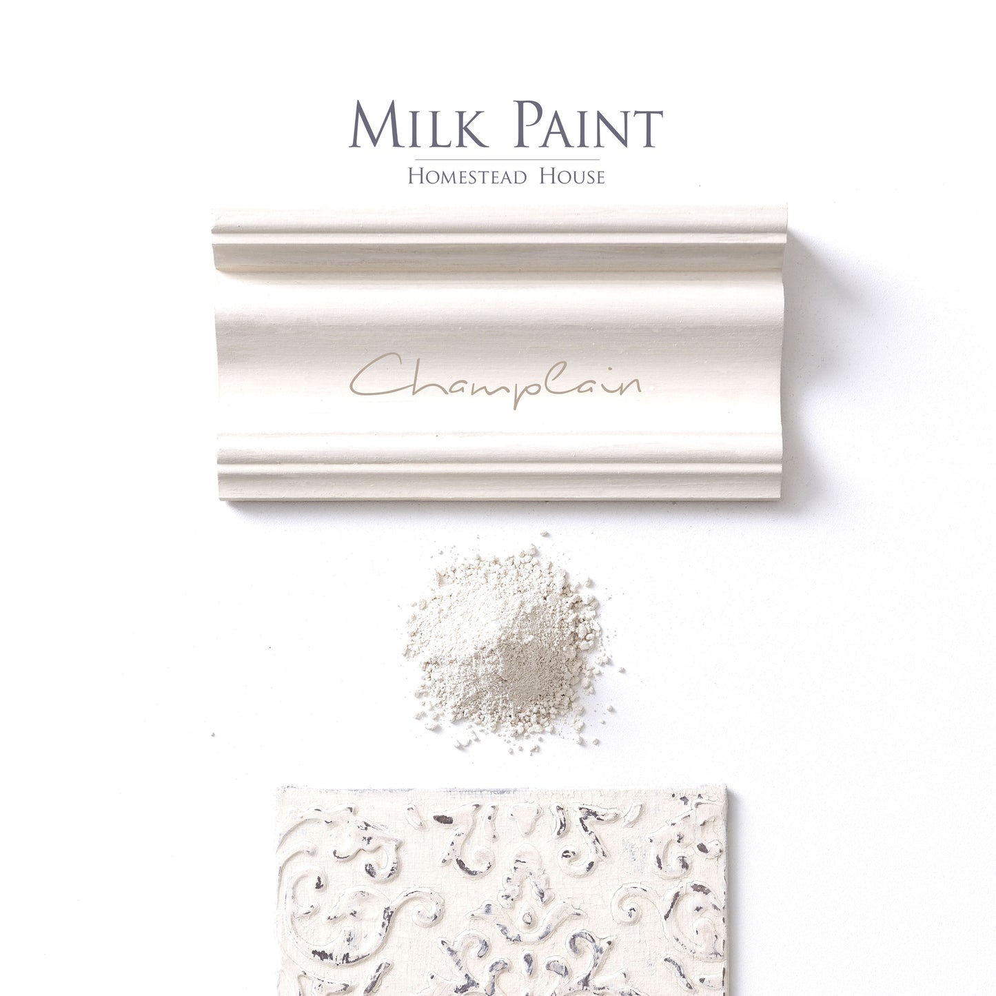 Milk Paint from Homestead House in Champlain, a perfect neutral ivory white with depth. | homesteadhouse.ca