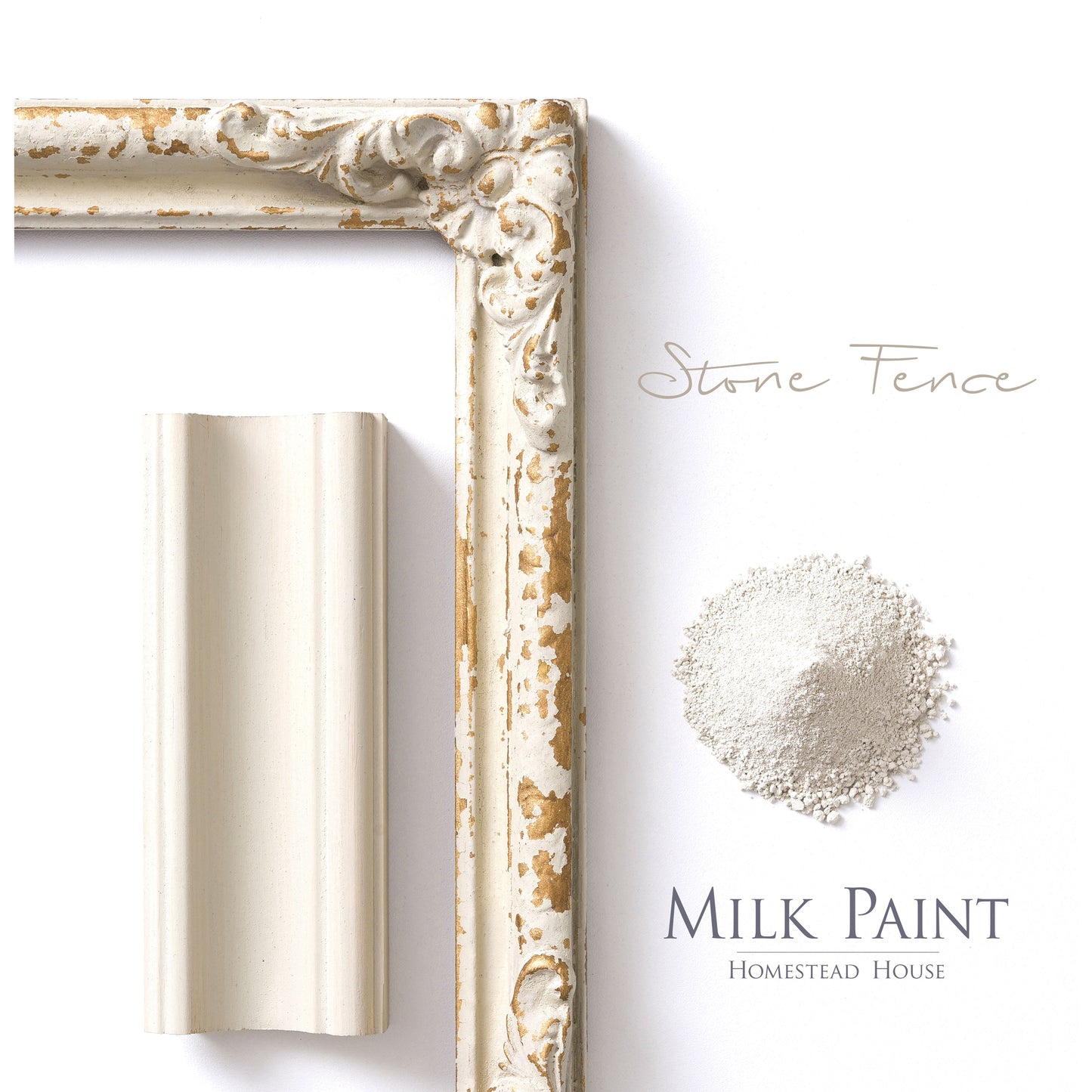 Milk Paint from Homestead House in Stone Fence, A light neutral with a muted green undertone. | homesteadhouse.ca