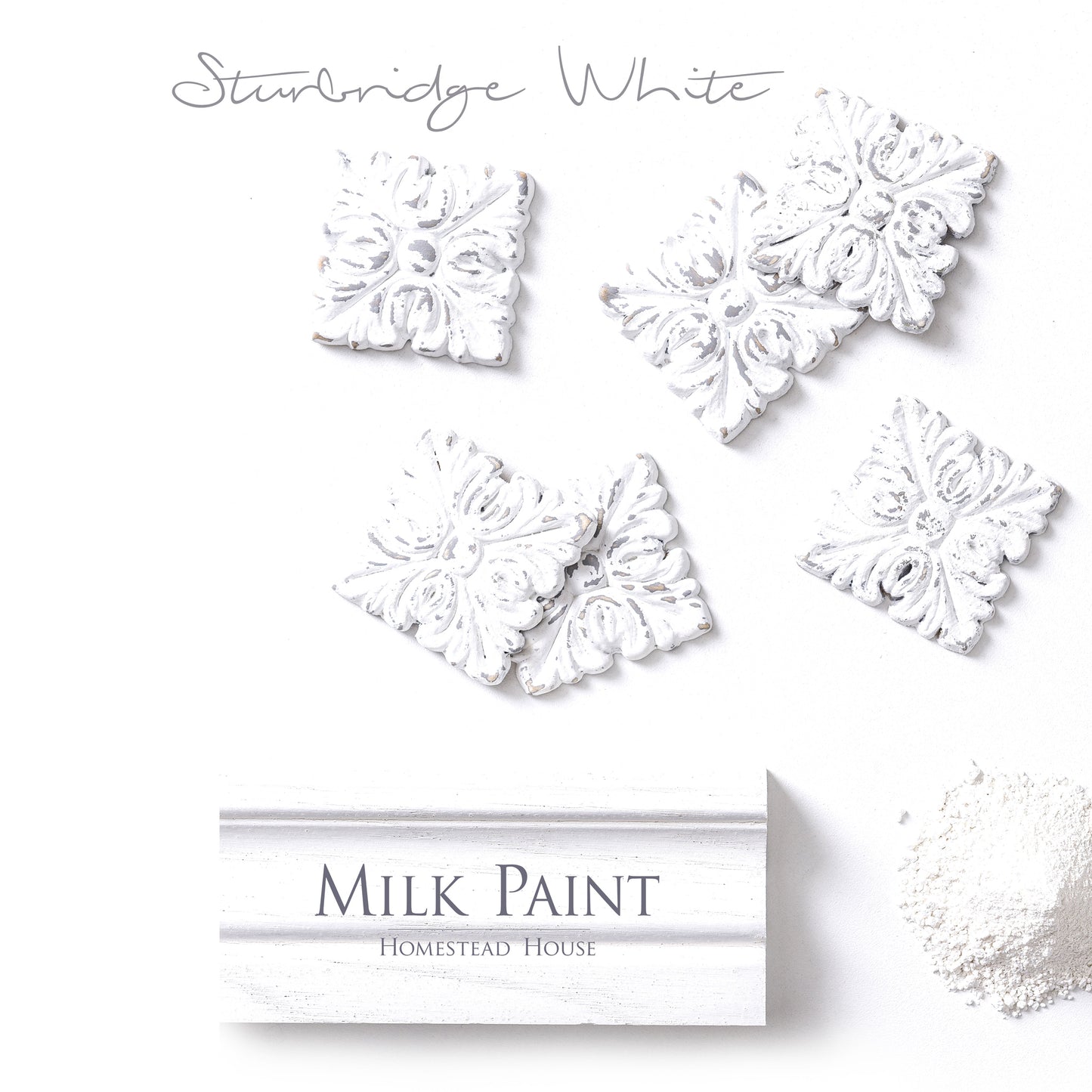 Milk Paint from Homestead House in Sturbridge White, the whitest of the whites with just a hint of age. | homesteadhouse.ca