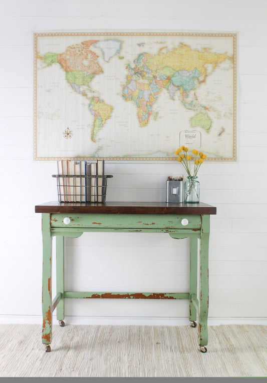 Revitalize Your Space with Homestead House Milk Paint in Upper Canada Green: A Console Table Makeover