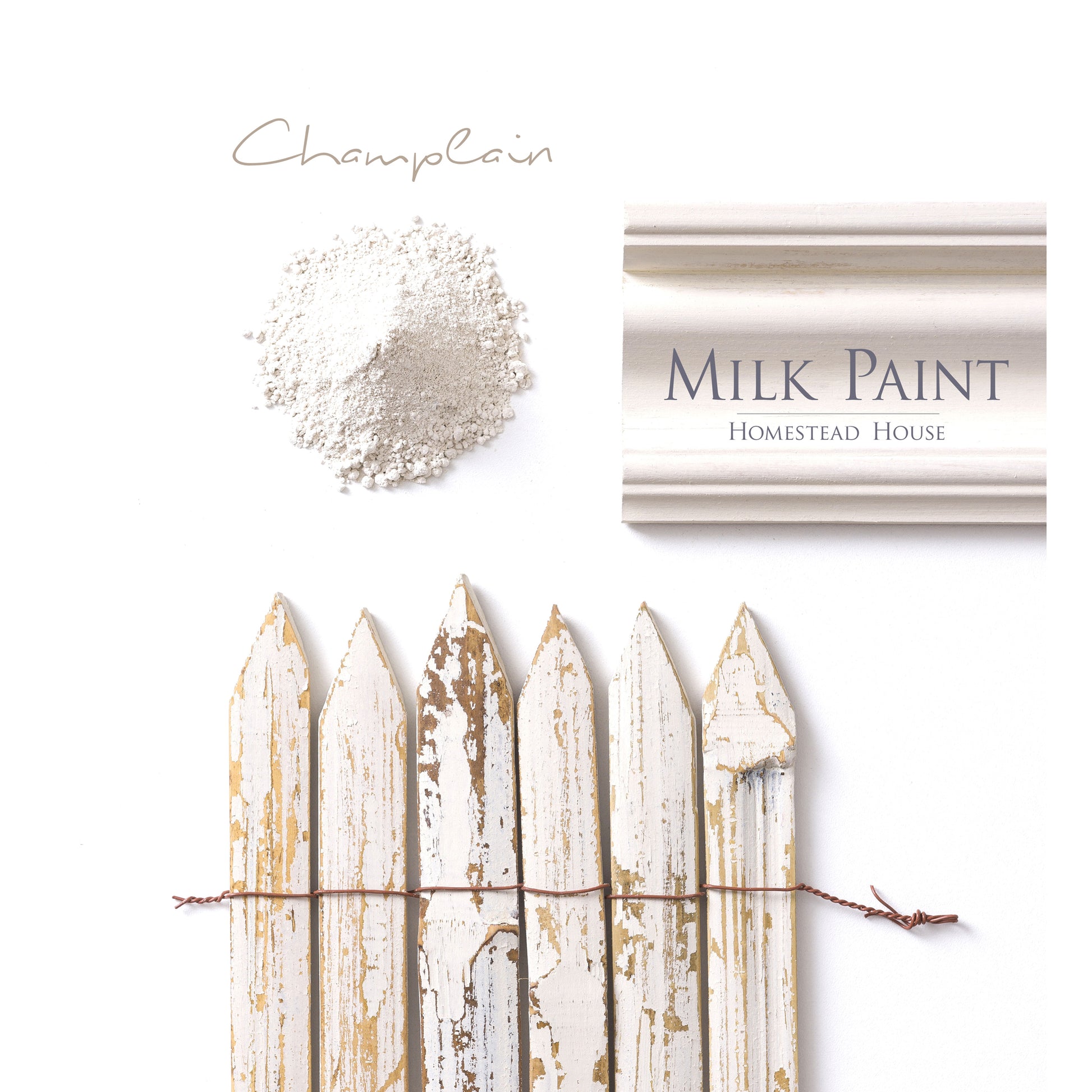Milk Paint from Homestead House in Champlain, A perfect neutral ivory white with depth. | homesteadhouse.ca