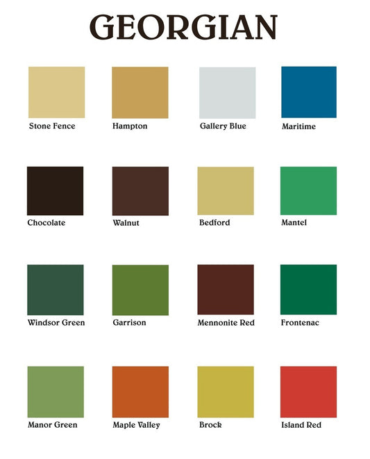 GEORGIAN Colour Collection from Homestead House Paint Co.   |  homesteadhouse.ca