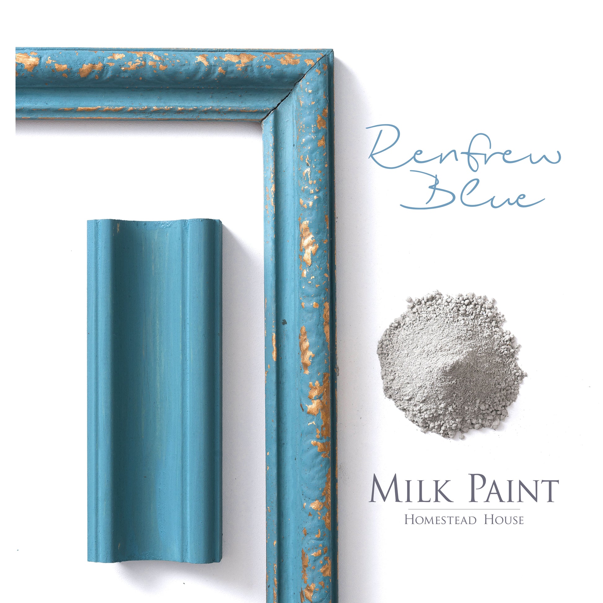 Milk Paint from Homestead House in Renfrew Blue - A muted dark turquoise blue . | homesteadhouse.ca