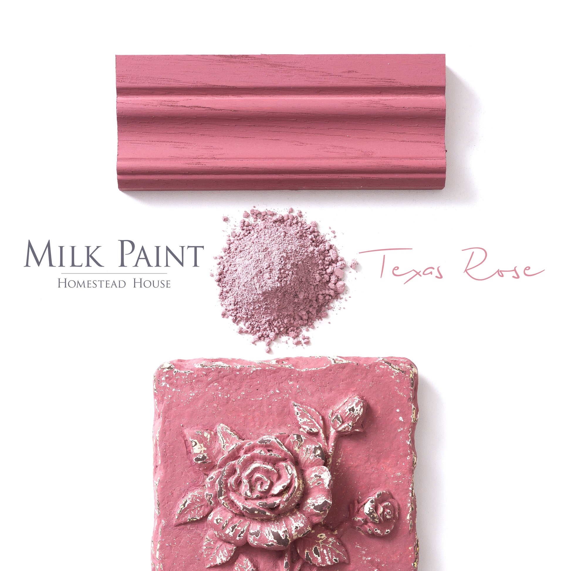 Milk Paint from Homestead House in Texas Rose - This deep pink has a slight purple undertone Autumn Leaves. | homesteadhouse.ca